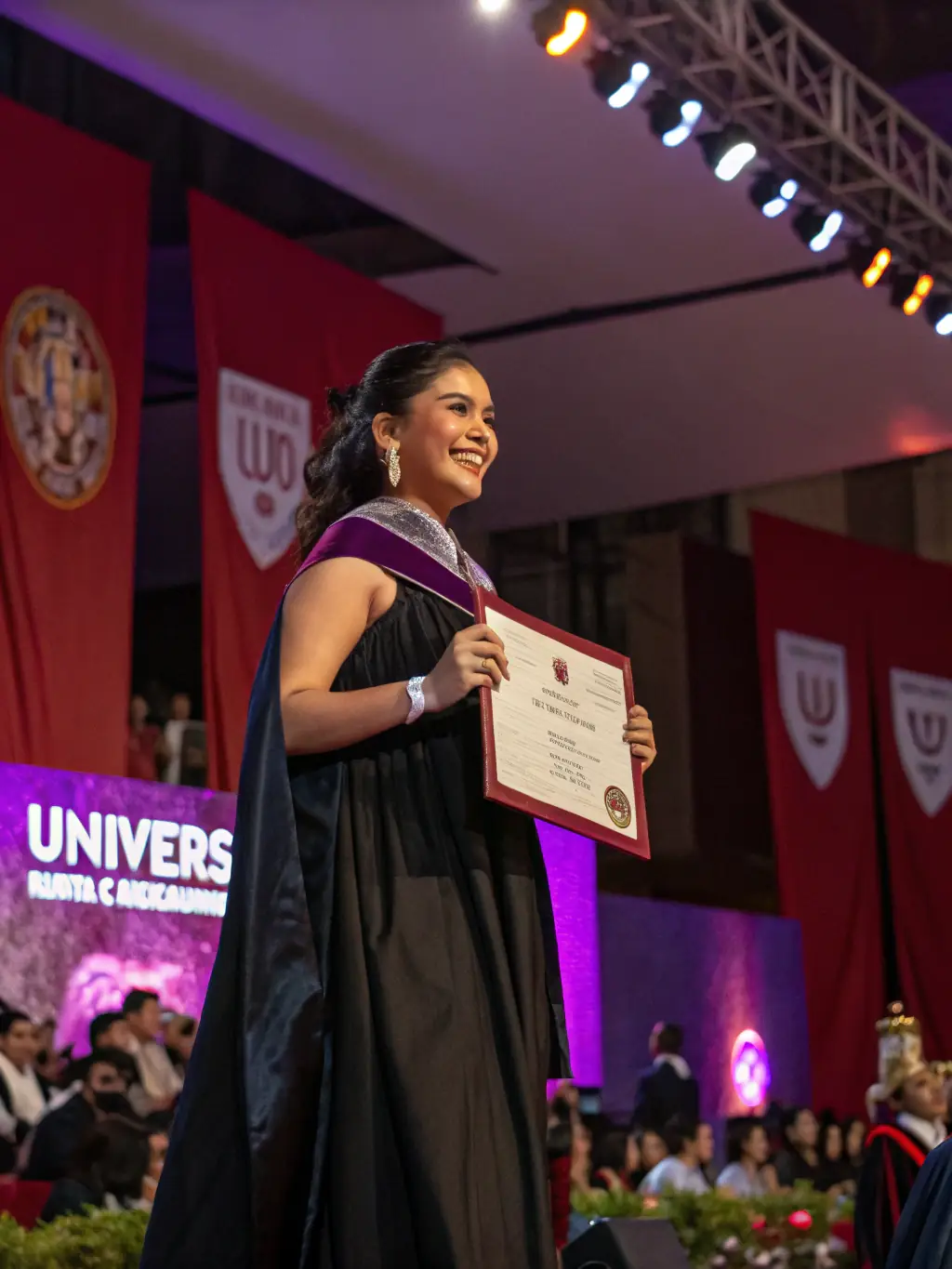 A successful Indian businesswoman receiving an award, highlighting the impact of coaching on career advancement and recognition in the Indian business community.